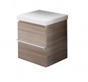 Шкафчик для ванной напольный Laufen Case 46x38,5x50,5 см на колесиках МДФ светлый дуб H4020510755191