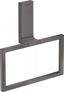 Держатель-кольцо для полотенец Hansgrohe Axor Universal Rectangular шлифованный черный хром 42623340