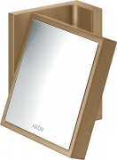 Дзеркало для гоління Hansgrohe Axor Universal Rectangular 1,7-кратне збільшення шліфована бронза 42649140