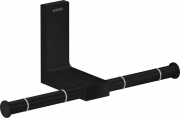 Тримач для туалетного паперу Hansgrohe Axor Universal Rectangular подвійний матовий чорний 42657670