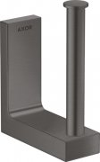 Тримач для запасного рулону туалетного паперу Hansgrohe Axor Universal Rectangular шліфований чорний хром 42654340