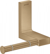 Тримач для туалетного паперу Hansgrohe Axor Universal Rectangular шліфована бронза 42656140