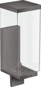Диспенсер для жидкого мыла Hansgrohe Axor Universal Rectangular 600 мл металл/пластик шлифованный черный хром 42610340