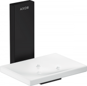 Мильниця для ванної Hansgrohe Axor Universal Rectangular метал/скло матовий чорний 42605670