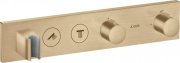 Термостат прихованого монтажу Hansgrohe Axor ShowerSolutions Select 460/90 2 споживача шліфована бронза 18355140