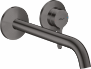 Смеситель для раковины Hansgrohe Axor One однорычажный настенный шлифованный черный хром 48120340