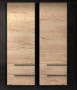 Пенал для ванной Kolpa San Grace G 1451 500x1450x320 мм ДСП/МДФ дуб галифакс/черный матовый 546390