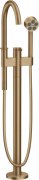 Смеситель для ванной Hansgrohe Axor One  напольный с ручным душем шлифованная бронза 48440140