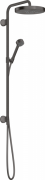 Душевая стойка Hansgrohe Axor One Showerpipe 280 1jet шлифованный черный хром 48790340