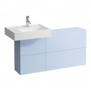 Тумба под раковину Laufen Kartell 120х27 см раковина слева МДФ серо-голубой H4082910336451