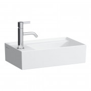 Раковина для ванної Laufen Kartell 46х28 см із прихованим зливом з 1 отвором кераміка білий H8153350001111