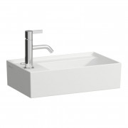 Раковина для ванної Laufen Kartell 46х28 см із прихованим зливом з 1 отвором кераміка білий матовий H8153357571111