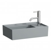 Раковина для ванної Laufen Kartell 46х28 см із прихованим зливом з 1 отвором кераміка графіт матовий H8153347581111