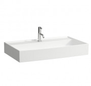 Раковина для ванної Laufen Kartell 80х46 см з 1 отвором шліфована кераміка білий H8163360001111