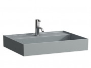 Раковина для ванной Laufen Kartell 80х46 см с 1 отверстием шлифованная керамика графит матовый H8163367581111