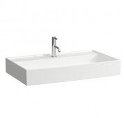 Раковина для ванної Laufen Kartell 80х46 см з 1 отвором шліфована кераміка білий H8163360001111