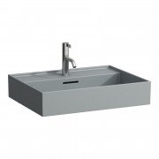 Раковина для ванної Laufen Kartell 60х46 см з 1 отвором шліфована кераміка графіт матовий H8163337581041
