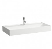Раковина для ванної Laufen Kartell 100х46 см з 1 отвором шліфована кераміка білий H8163370001111