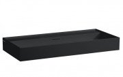 Раковина для ванної Laufen Kartell 100х46 см без отворів шліфована кераміка чорний матовий H8163377161091