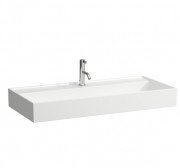 Раковина для ванної Laufen Kartell 100х46 см із 1 отвором шліфована кераміка білий з покриттям LCC H8163374001111