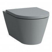 Унітаз підвісний Laufen Kartell безободковий 37х54,5 см санітарна кераміка графіт матовий H8203377580001