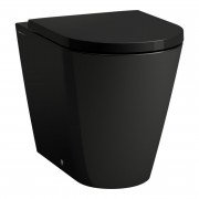 Унітаз для підлоги Laufen Kartell безободковий 37х56 см санітарна кераміка чорний матовий H8233377160001
