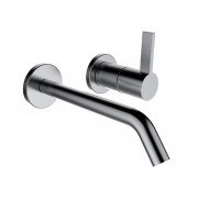 Змішувач для раковини Laufen Kartell настінний на 2 отвори нержавіюча сталь з PVD-покриттям H3113360901201