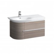 Тумба під раковину Laufen Case підвісна 84,1х37,4 см петлі зліва МДФ світлий дуб H4015320755191