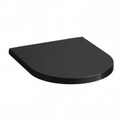 Сидіння з кришкою для унітазу Laufen Kartell soft-close дюропласт чорний глянсовий H8913330200001