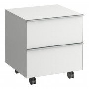 Шкафчик для ванной напольный Laufen Space 53,5x49,5x58 см на колесиках HPL белый матовый H4111921601001