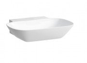 Раковина для ванної Laufen Ino 56х45 см без отворів шліфована кераміка білий матовий H8163027571121