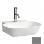 Раковина для ванної Laufen Ino 45х41 см з 1 отвором шліфована кераміка графіт матовий H8153017581111