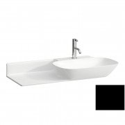 Раковина для ванної Laufen Ino 90х45 см з 1 отвором полиця зліва кераміка чорний матовий H8133017161111