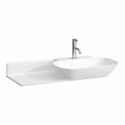 Раковина для ванної Laufen Ino 90х45 см з 1 отвором полиця зліва кераміка білий матовий H8133017571111