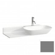 Раковина для ванної Laufen Ino 90х45 см з 1 отвором полиця зліва кераміка графіт матовий H8133017581111