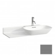 Раковина для ванної Laufen Ino 90х45 см з 1 отвором полиця зліва кераміка графіт матовий H8133017581041