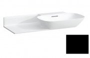 Раковина для ванної Laufen Ino 90х45 см без отворів полиця зліва кераміка чорний матовий H8133017161091