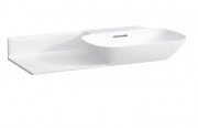 Раковина для ванної Laufen Ino 90х45 см без отворів полиця зліва кераміка білий матовий H8133017571091