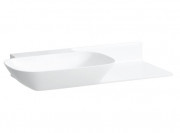 Раковина для ванной Laufen Ino 90х45 см без отверстий полка справа керамика белый с покрытием LCC H8133024001121