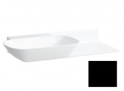 Раковина для ванної Laufen Ino 90х45 см без отворів полиця праворуч кераміка чорний матовий H8133027161121