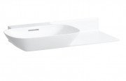 Раковина для ванної Laufen Ino 90х45 см без отворів полиця праворуч кераміка білий H8133020001091
