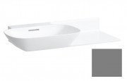 Раковина для ванної Laufen Ino 90х45 см без отворів полиця праворуч кераміка графіт матовий H8133027581091