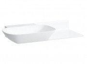 Раковина для ванної Laufen Ino 90х45 см без отворів полиця праворуч кераміка білий H8133020001121