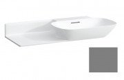 Раковина для ванної Laufen Ino 90х45 см без отворів полиця зліва кераміка графіт матовий H8133017581091