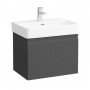 Тумба под раковину Laufen Pro S подвесная 51х37,2 см МДФ графит H4830220954801