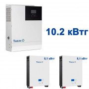 Система автономномного живлення Tervix BANKA 10,2 кВтг - інвертор 5кВ + акумулятор 51,2В 100 Аг 2 шт 693620