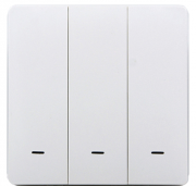 Розумний клавішний вимикач Tervix Pro Line ZigBee Push Switch 3 клавіші без нуля білий 438111