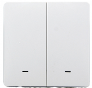 Розумний клавішний вимикач Tervix Pro Line ZigBee Push Switch 2 клавіші без нуля білий 433111