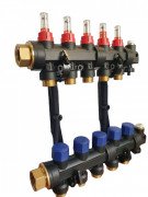 Коллектор пластиковый для теплого пола Tervix Pro Line на 9 контуров с расходомерами 503209