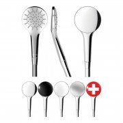 Душевая лейка Laufen MyTwin ⌀100 мм 1 режим с RubiClean и Ecochoice хром HF939028100000